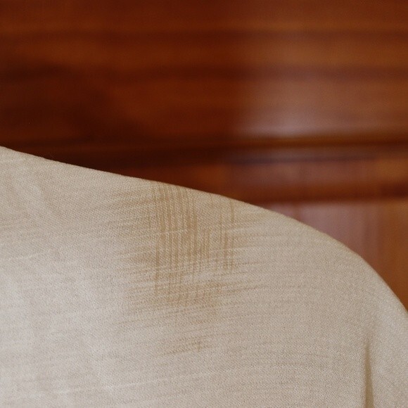 Vintage French Connection Cream Eyelet Embroidered Button Down Blouse Medium - Picture 8 of 14